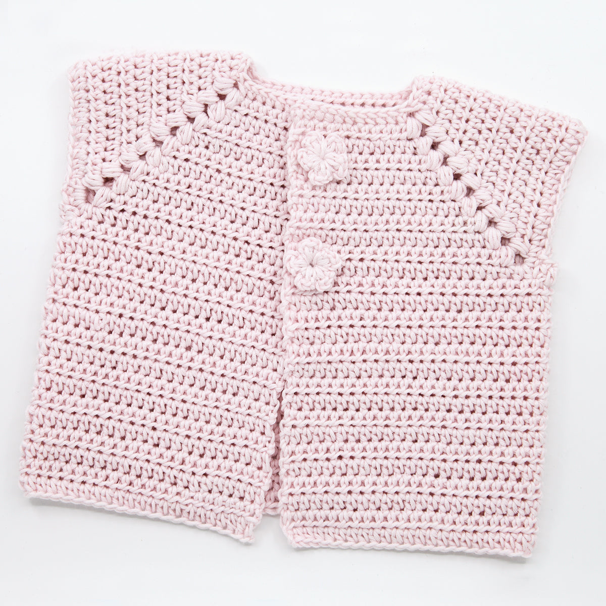 Kit Crochet Layette - Gilet "Fleurs"