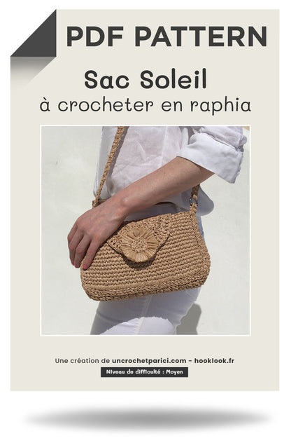 Kit crochet sac Soleil - patron - Un crochet par ici