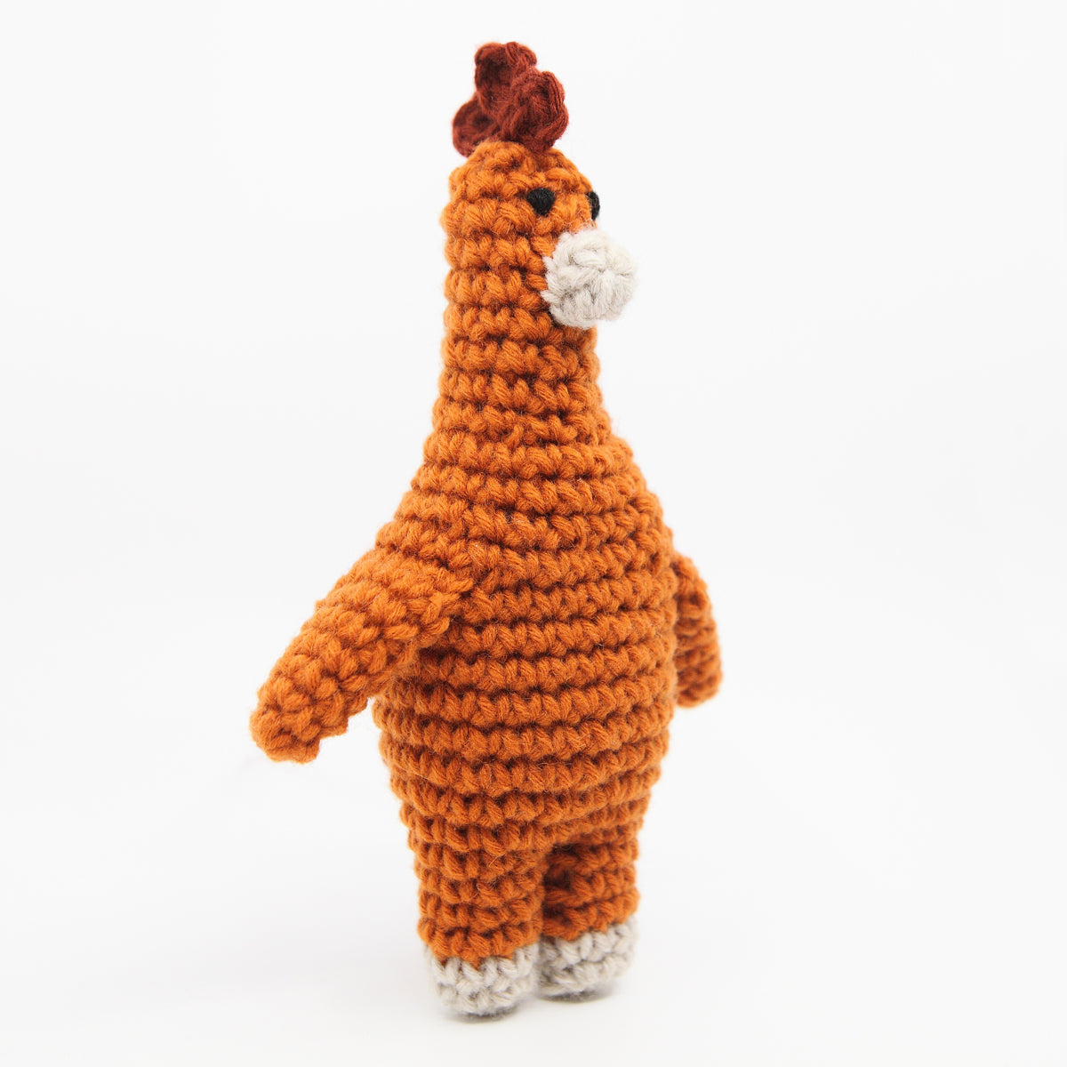Kit crochet animaux de la ferme - poule - coq - Un crochet par ici
