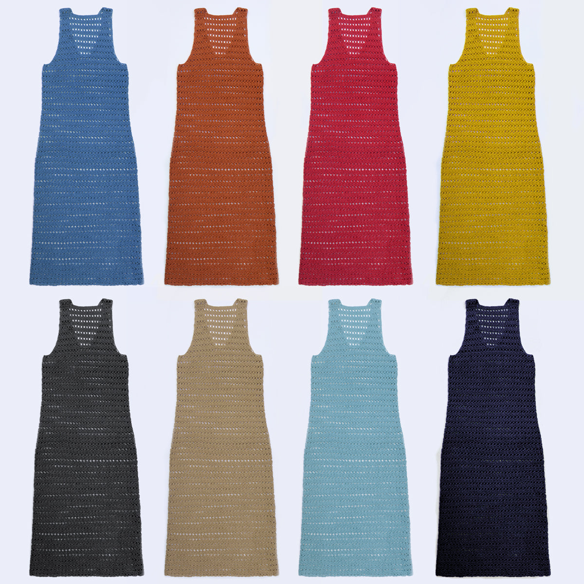 Kit crochet robe Xxxx - gamme de couleurs - Un crochet par ici
