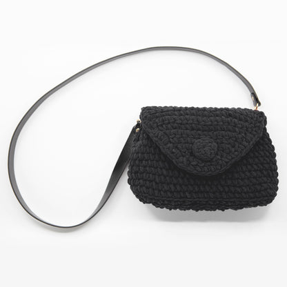 Kit crochet - Sac "Softy" - Coloris noir - Un crochet par ici