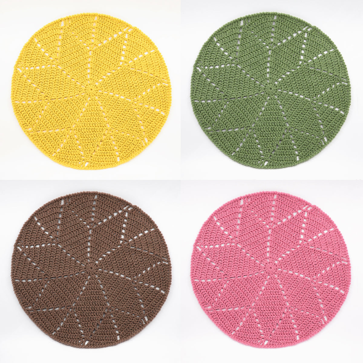 Kit crochet Set de table - vue générale- Un crochet par ici