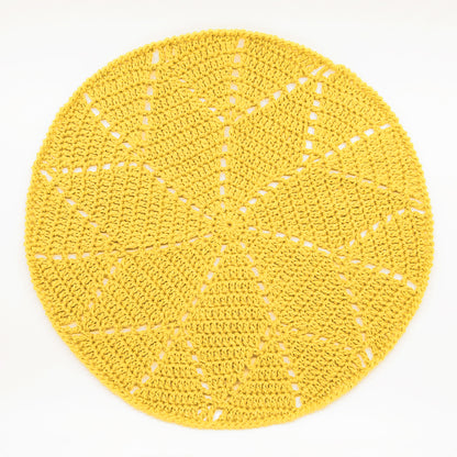 Kit crochet Set de table - coloris jaune - Un crochet par ici