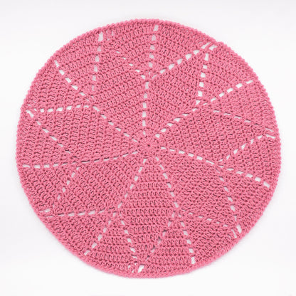 Kit crochet Set de table - coloris rose - Un crochet par ici