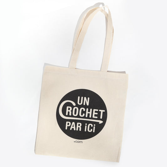 Tote bag "Un crochet par ici"