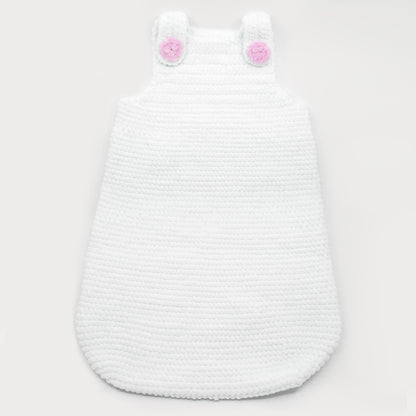 Kit crochet Turbulette "Softy" - coloris blanc - boutons roses - Un crochet par ici