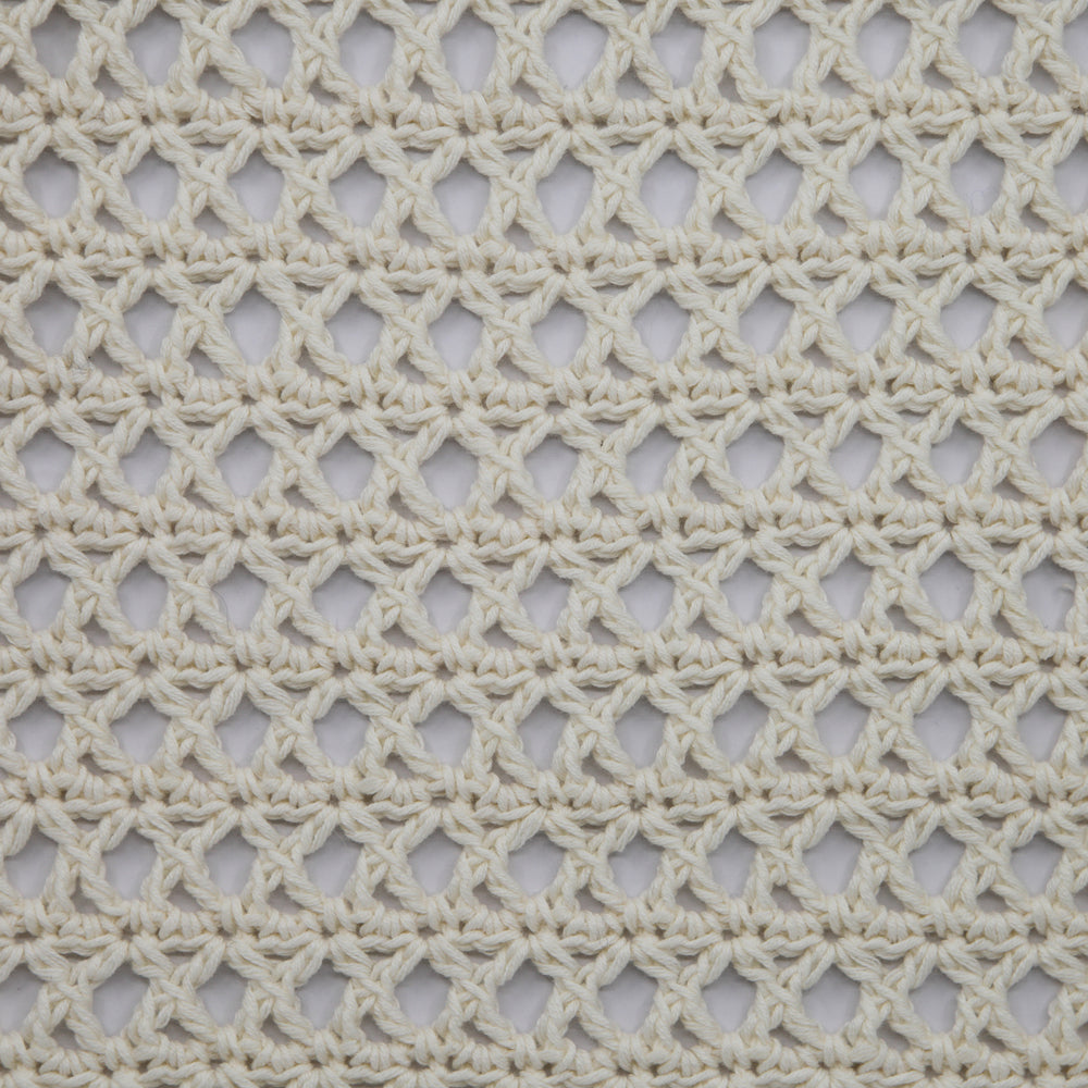 Kit crochet Top X - détail du point X - coloris crème - Un crochet par ici